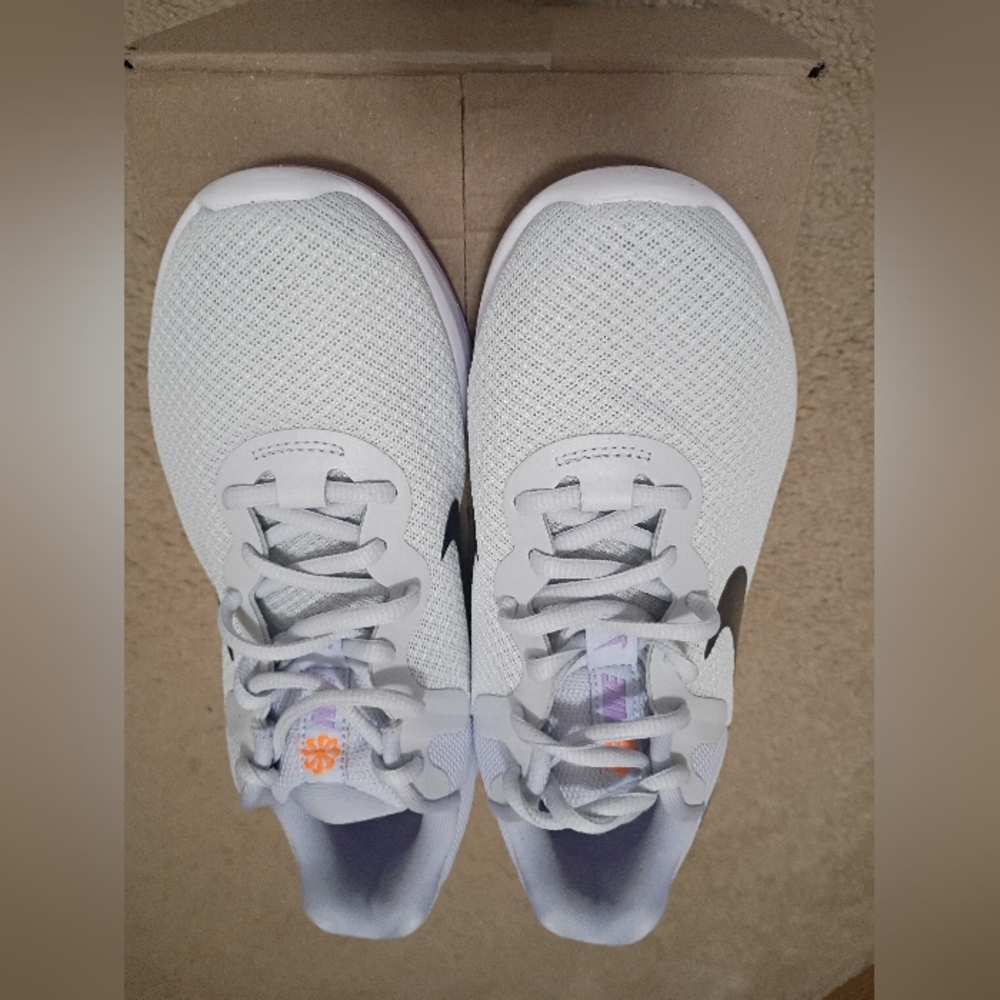 Nike White and  Purple Athletic Sneakers